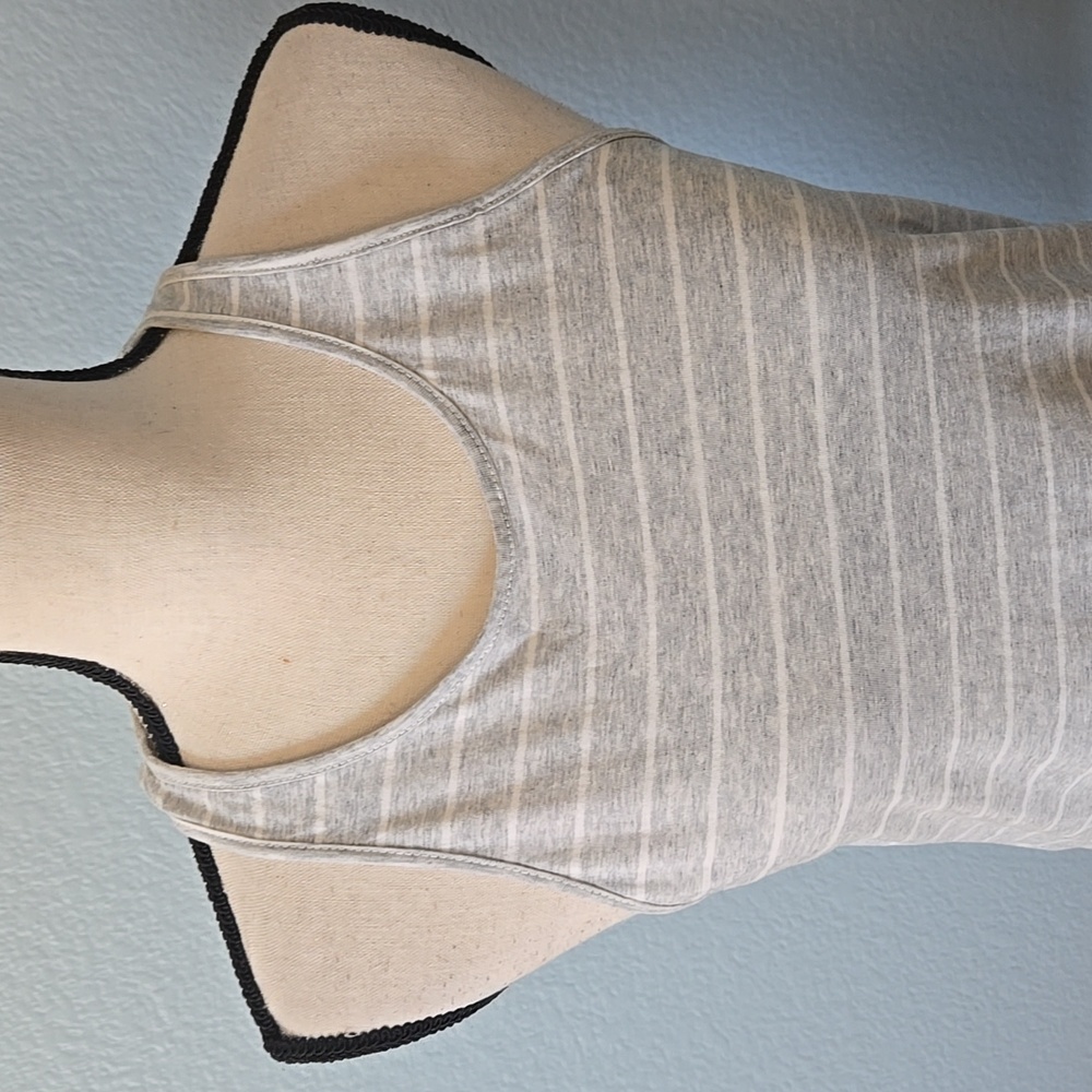 Frank & Eileen Lab Base Layer Racer Back Striped Tank Top Raw Rounded Hem MEDIUM - Picture 3 of 12